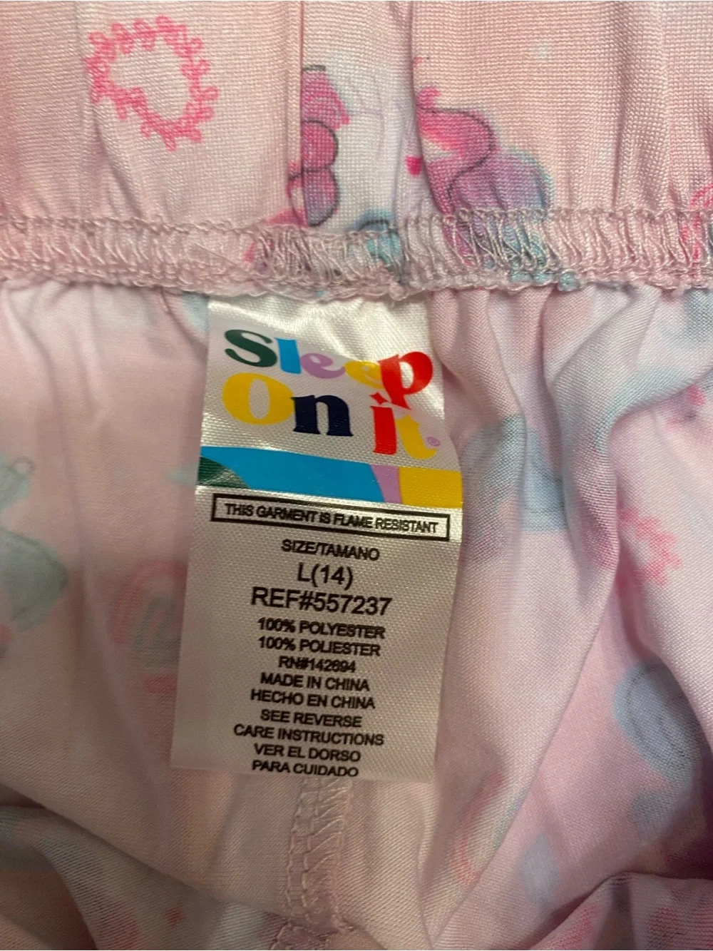 Girls Sleep On It Unicorn Pajama Set Size 14